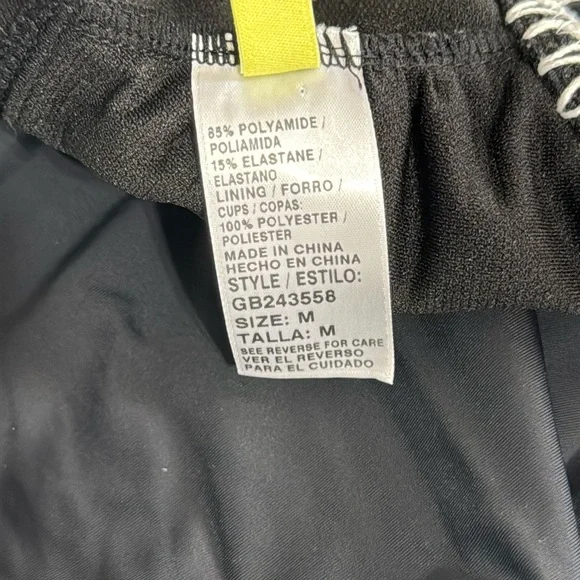 Gianni Bini EUC Swimsuit Black with White Trim Low Back Size Medium - Picture 8 of 16